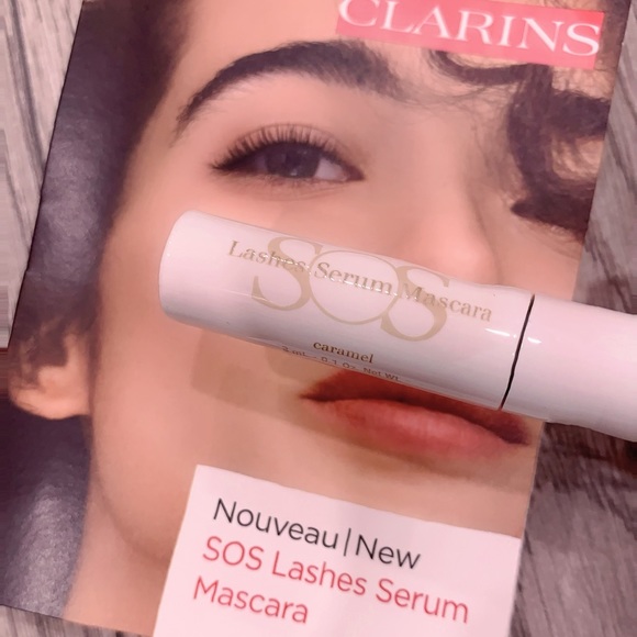 NEW❤️🆕clarins set velvet lip perfector 5ml+sos lashes serum 3ml - Picture 4 of 5